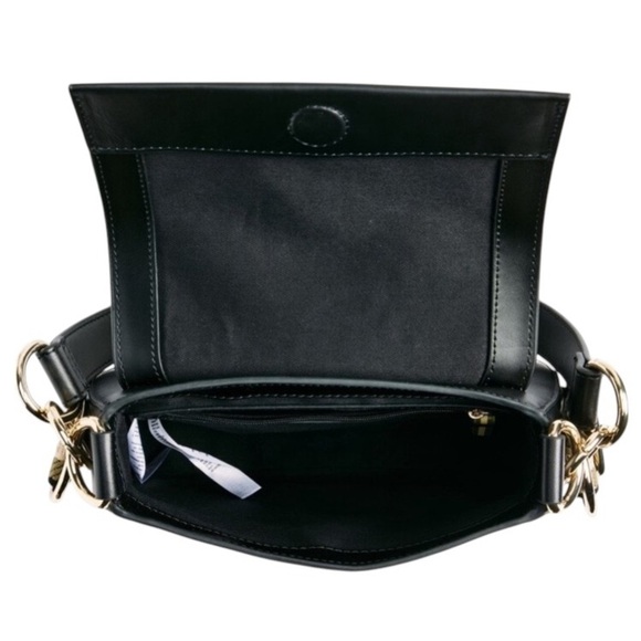 New W/Tags Ted Baker Darcell Leather Saddle Bag in Black - Picture 4 of 15